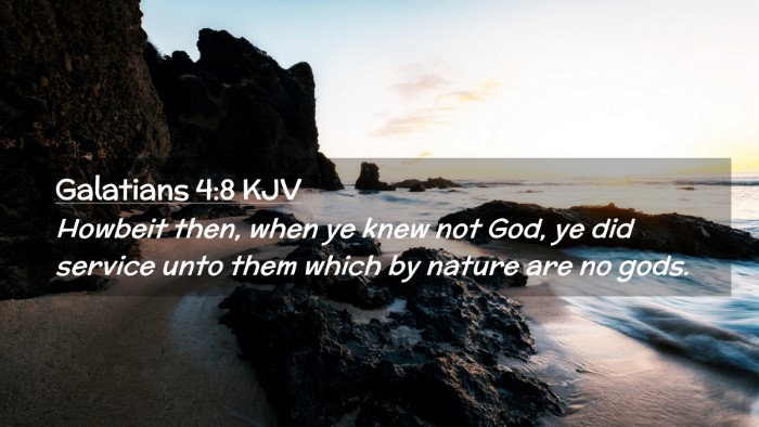 Picture 02 - Galatians 4:8 KJV Desktop Wallpaper - Howbeit then, when ye knew not God, ye did - Desktop Bible Verse Wallpaper