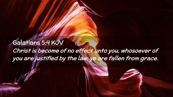 Picture 02 - Galatians 5:4 KJV Desktop Wallpaper - Christ is become of no effect unto you, whosoever - Desktop Bible Verse Wallpaper