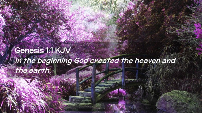 Picture 02 - Genesis 1:1 KJV Desktop Wallpaper - In the beginning God created the heaven and the - Desktop Bible Verse Wallpaper