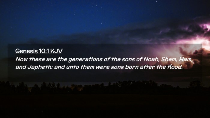 Picture 02 - Genesis 10:1 KJV Desktop Wallpaper - Now these are the generations of the sons of - Desktop Bible Verse Wallpaper