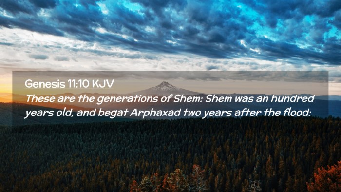 Picture 02 - Genesis 11:10 KJV Desktop Wallpaper - These are the generations of Shem: Shem was an - Desktop Bible Verse Wallpaper