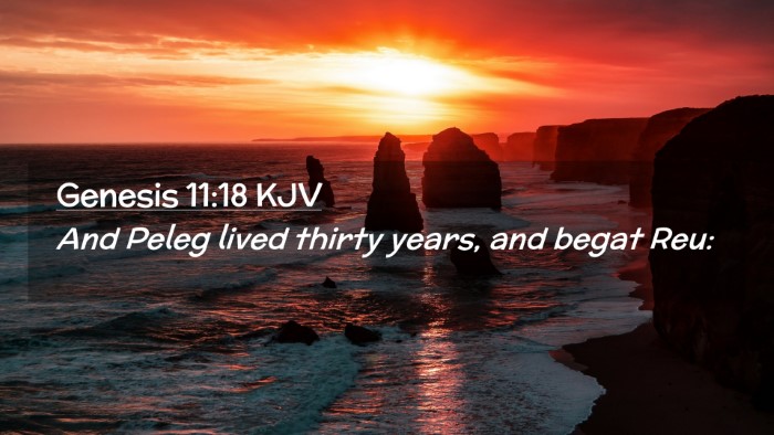 Picture 02 - Genesis 11:18 KJV Desktop Wallpaper - And Peleg lived thirty years, and begat - Desktop Bible Verse Wallpaper