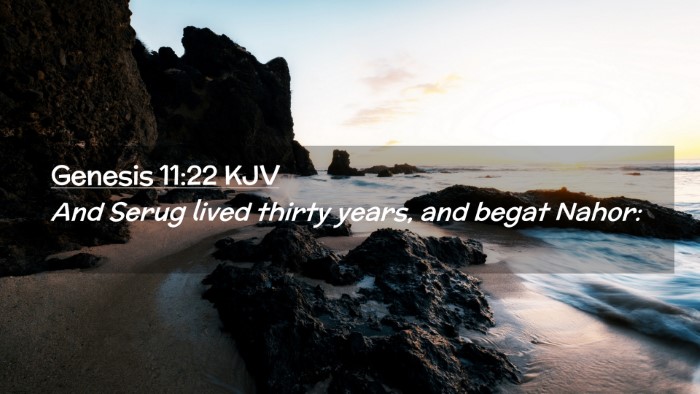 Picture 02 - Genesis 11:22 KJV Desktop Wallpaper - And Serug lived thirty years, and begat - Desktop Bible Verse Wallpaper