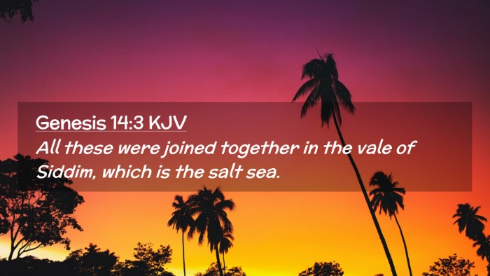 Picture 02 - Genesis 14:3 KJV Desktop Wallpaper - All these were joined together in the vale of - Desktop Bible Verse Wallpaper