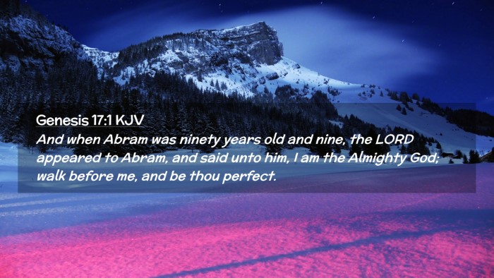Picture 02 - Genesis 17:1 KJV Desktop Wallpaper - And when Abram was ninety years old and nine, the - Desktop Bible Verse Wallpaper