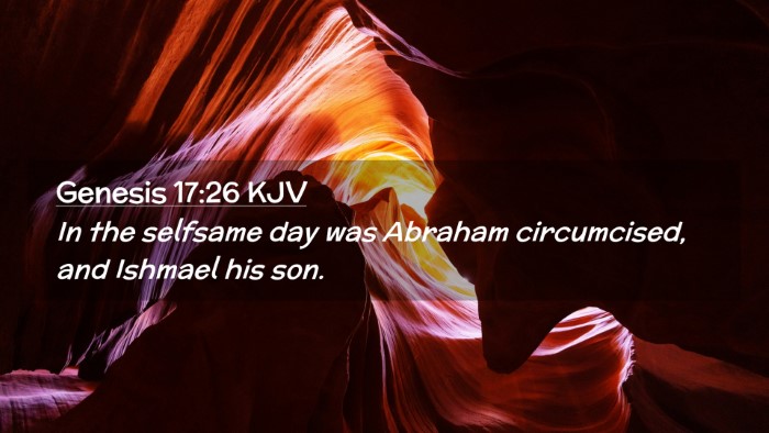 Picture 02 - Genesis 17:26 KJV Desktop Wallpaper - In the selfsame day was Abraham circumcised, and - Desktop Bible Verse Wallpaper