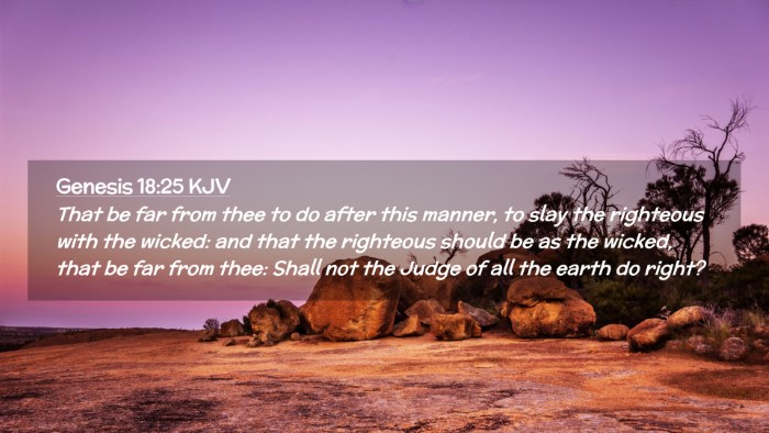 Picture 02 - Genesis 18:25 KJV Desktop Wallpaper - That be far from thee to do after this manner, to - Desktop Bible Verse Wallpaper