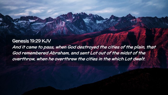 Picture 02 - Genesis 19:29 KJV Desktop Wallpaper - And it came to pass, when God destroyed the - Desktop Bible Verse Wallpaper