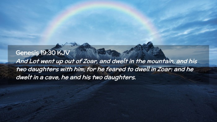 Picture 02 - Genesis 19:30 KJV Desktop Wallpaper - And Lot went up out of Zoar, and dwelt in the - Desktop Bible Verse Wallpaper