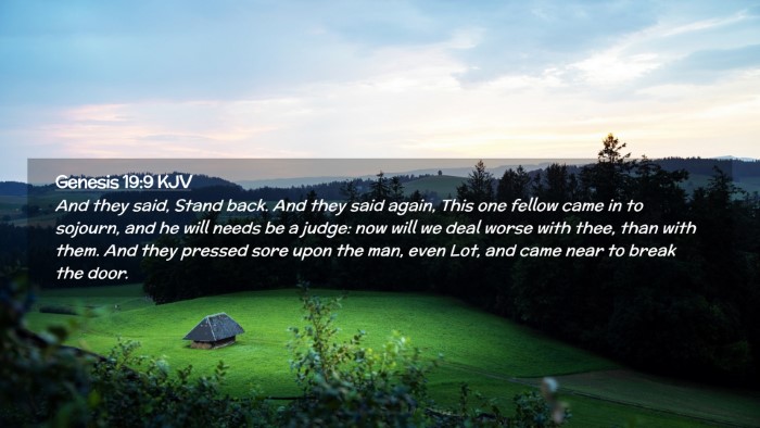 Picture 02 - Genesis 19:9 KJV Desktop Wallpaper - And they said, Stand back. And they said again, - Desktop Bible Verse Wallpaper