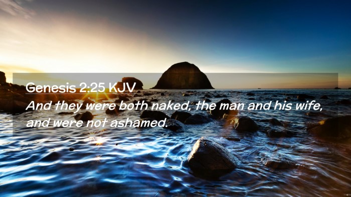 Picture 02 - Genesis 2:25 KJV Desktop Wallpaper - And they were both naked, the man and his wife, - Desktop Bible Verse Wallpaper