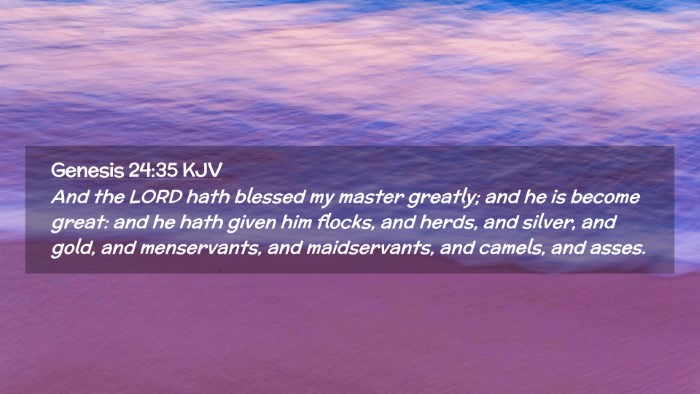 Picture 02 - Genesis 24:35 KJV Desktop Wallpaper - And the LORD hath blessed my master greatly; and - Desktop Bible Verse Wallpaper