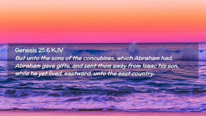 Picture 02 - Genesis 25:6 KJV Desktop Wallpaper - But unto the sons of the concubines, which - Desktop Bible Verse Wallpaper