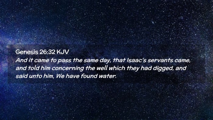 Picture 02 - Genesis 26:32 KJV Desktop Wallpaper - And it came to pass the same day, that Isaac's - Desktop Bible Verse Wallpaper