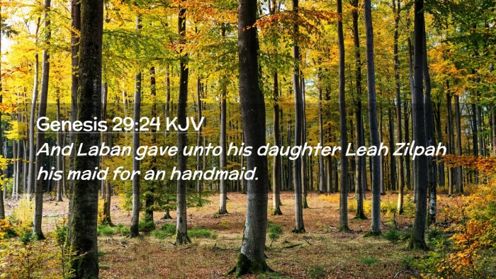 Picture 02 - Genesis 29:24 KJV Desktop Wallpaper - And Laban gave unto his daughter Leah Zilpah his - Desktop Bible Verse Wallpaper