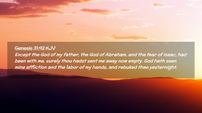 Picture 02 - Genesis 31:42 KJV Desktop Wallpaper - Except the God of my father, the God of Abraham, - Desktop Bible Verse Wallpaper
