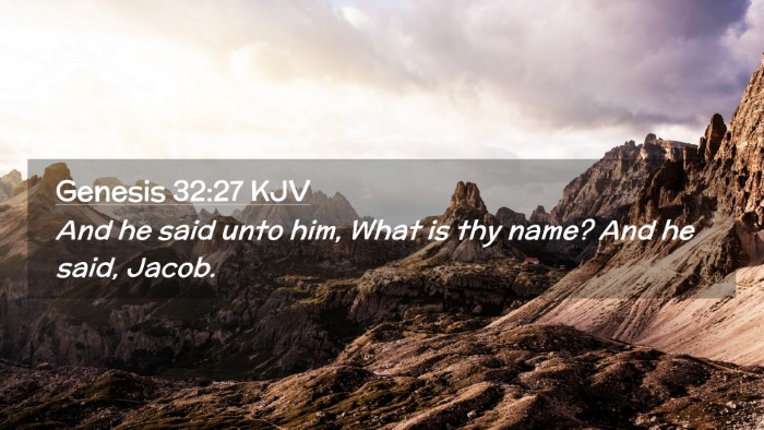 Picture 02 - Genesis 32:27 KJV Desktop Wallpaper - And he said unto him, What is thy name? And he - Desktop Bible Verse Wallpaper