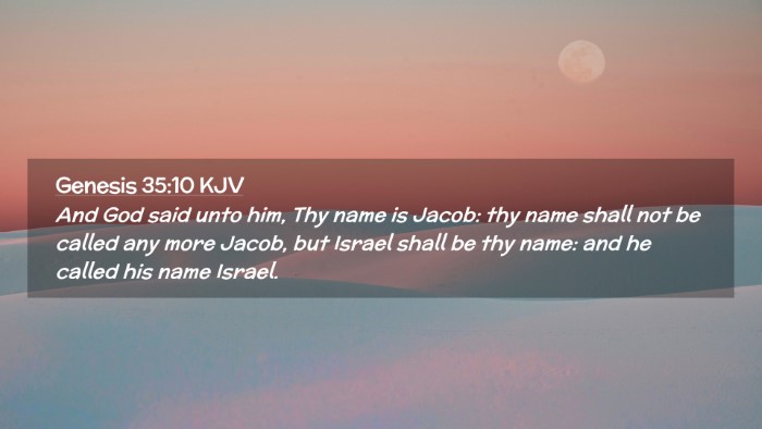 Picture 02 - Genesis 35:10 KJV Desktop Wallpaper - And God said unto him, Thy name is Jacob: thy - Desktop Bible Verse Wallpaper