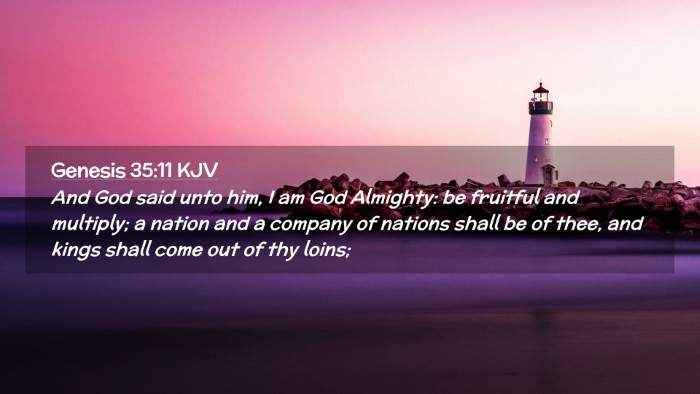 Picture 02 - Genesis 35:11 KJV Desktop Wallpaper - And God said unto him, I am God Almighty: be - Desktop Bible Verse Wallpaper