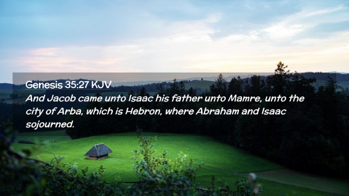 Picture 02 - Genesis 35:27 KJV Desktop Wallpaper - And Jacob came unto Isaac his father unto Mamre, - Desktop Bible Verse Wallpaper