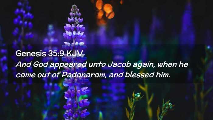 Picture 02 - Genesis 35:9 KJV Desktop Wallpaper - And God appeared unto Jacob again, when he came - Desktop Bible Verse Wallpaper