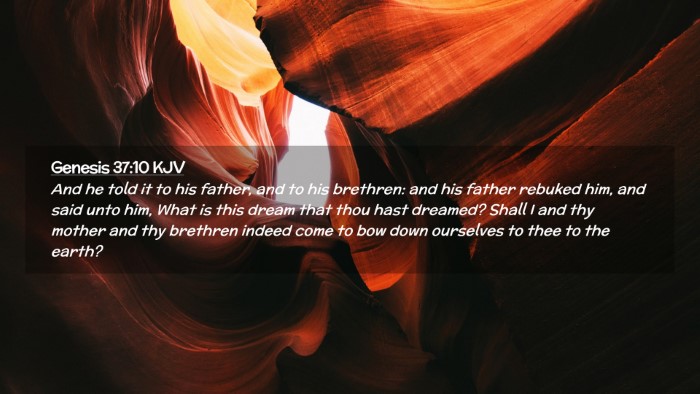 Picture 02 - Genesis 37:10 KJV Desktop Wallpaper - And he told it to his father, and to his - Desktop Bible Verse Wallpaper