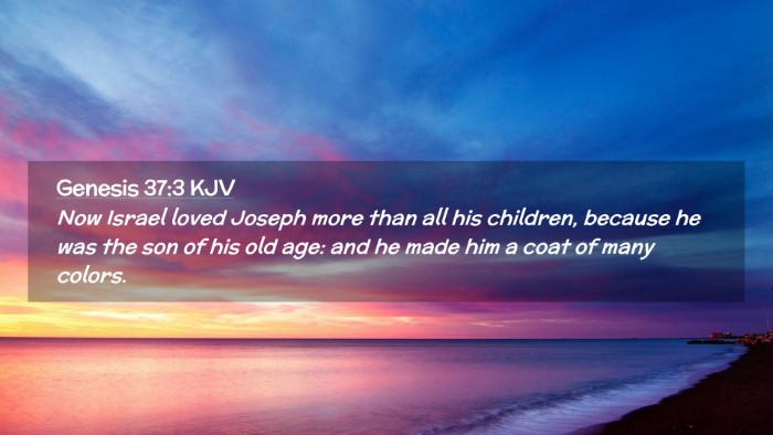 Picture 02 - Genesis 37:3 KJV Desktop Wallpaper - Now Israel loved Joseph more than all his - Desktop Bible Verse Wallpaper