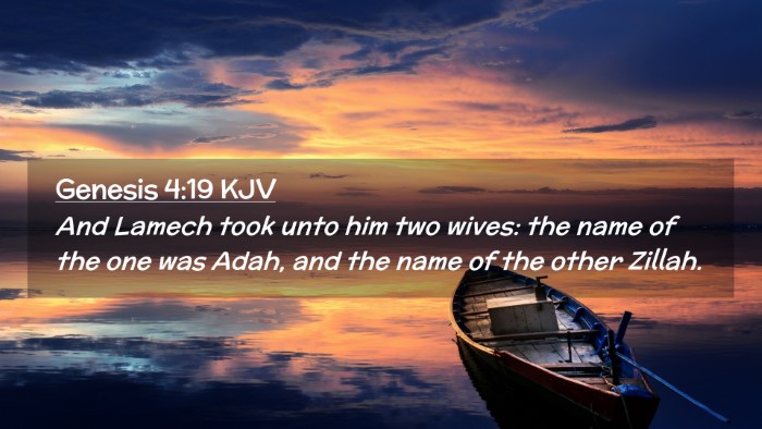 Picture 02 - Genesis 4:19 KJV Desktop Wallpaper - And Lamech took unto him two wives: the name of - Desktop Bible Verse Wallpaper
