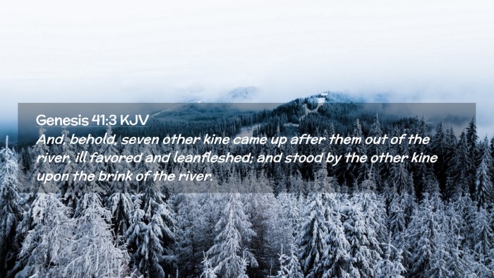Picture 02 - Genesis 41:3 KJV Desktop Wallpaper - And, behold, seven other kine came up after them - Desktop Bible Verse Wallpaper