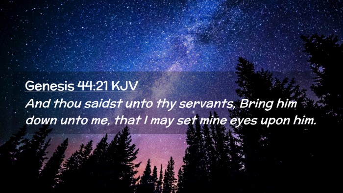 Picture 02 - Genesis 44:21 KJV Desktop Wallpaper - And thou saidst unto thy servants, Bring him down - Desktop Bible Verse Wallpaper