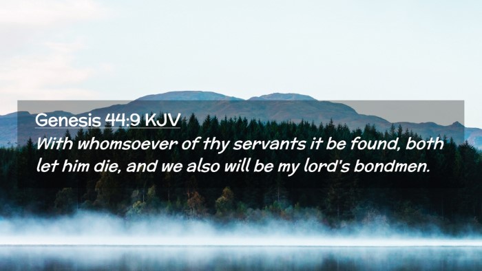 Picture 02 - Genesis 44:9 KJV Desktop Wallpaper - With whomsoever of thy servants it be found, both - Desktop Bible Verse Wallpaper
