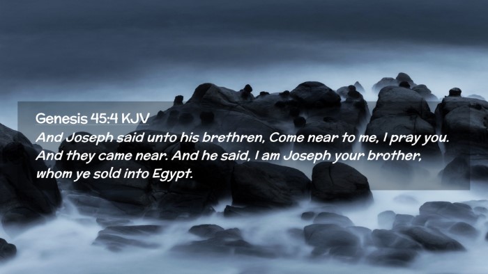 Picture 02 - Genesis 45:4 KJV Desktop Wallpaper - And Joseph said unto his brethren, Come near to - Desktop Bible Verse Wallpaper