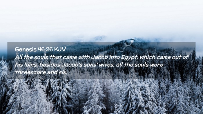 Picture 02 - Genesis 46:26 KJV Desktop Wallpaper - All the souls that came with Jacob into Egypt, - Desktop Bible Verse Wallpaper