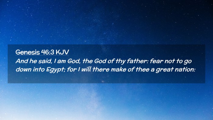 Picture 02 - Genesis 46:3 KJV Desktop Wallpaper - And he said, I am God, the God of thy father: - Desktop Bible Verse Wallpaper