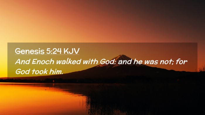 Picture 02 - Genesis 5:24 KJV Desktop Wallpaper - And Enoch walked with God: and he was not; for - Desktop Bible Verse Wallpaper