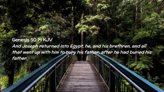 Picture 02 - Genesis 50:14 KJV Desktop Wallpaper - And Joseph returned into Egypt, he, and his - Desktop Bible Verse Wallpaper