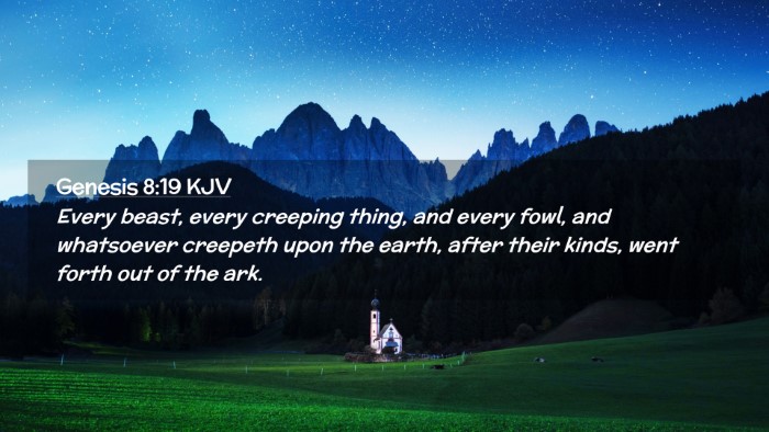 Picture 02 - Genesis 8:19 KJV Desktop Wallpaper - Every beast, every creeping thing, and every - Desktop Bible Verse Wallpaper