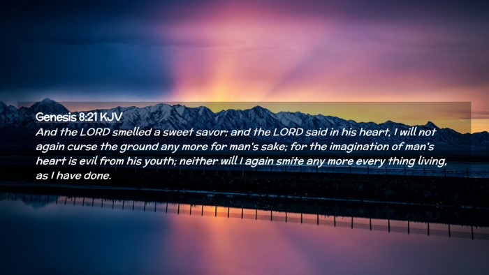 Picture 02 - Genesis 8:21 KJV Desktop Wallpaper - And the LORD smelled a sweet savor; and the LORD - Desktop Bible Verse Wallpaper