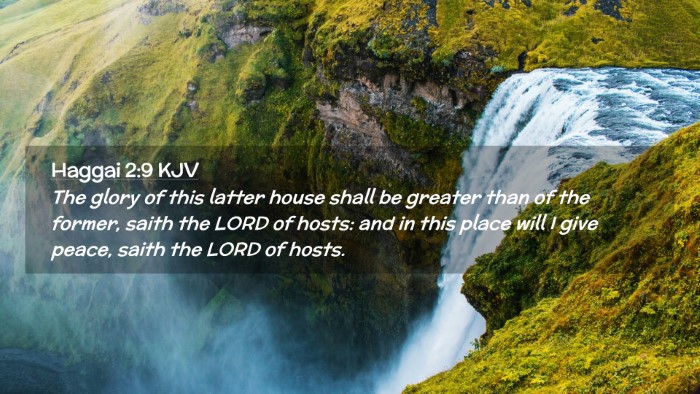 Picture 02 - Haggai 2:9 KJV Desktop Wallpaper - The glory of this latter house shall be greater - Desktop Bible Verse Wallpaper