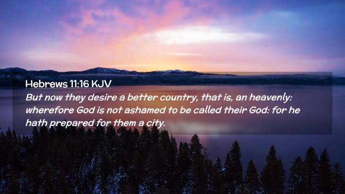 Picture 02 - Hebrews 11:16 KJV Desktop Wallpaper - But now they desire a better country, that is, an - Desktop Bible Verse Wallpaper
