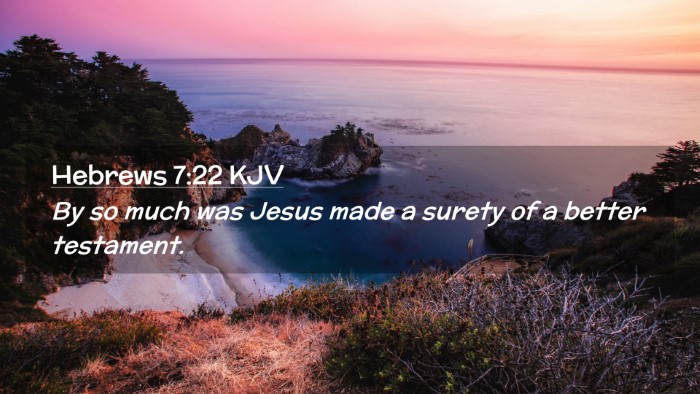 Picture 02 - Hebrews 7:22 KJV Desktop Wallpaper - By so much was Jesus made a surety of a better - Desktop Bible Verse Wallpaper