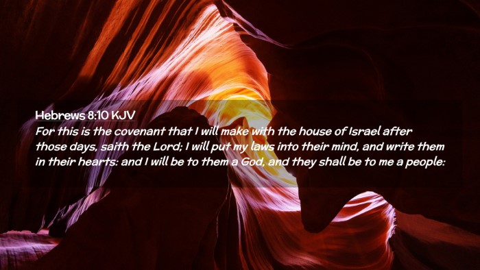Picture 02 - Hebrews 8:10 KJV Desktop Wallpaper - For this is the covenant that I will make with - Desktop Bible Verse Wallpaper