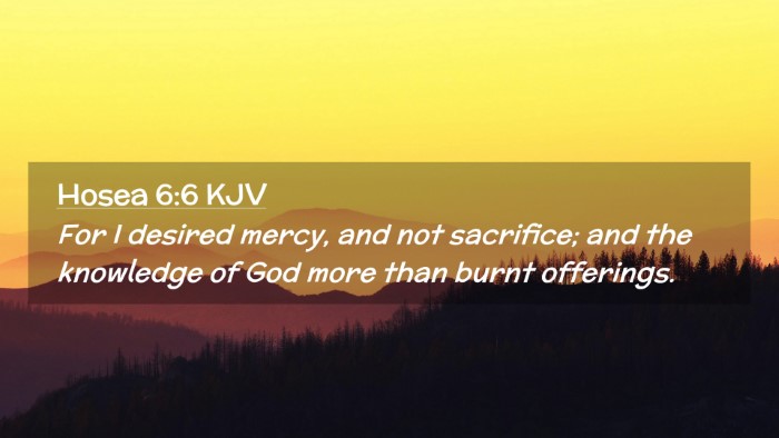 Picture 02 - Hosea 6:6 KJV Desktop Wallpaper - For I desired mercy, and not sacrifice; and the - Desktop Bible Verse Wallpaper