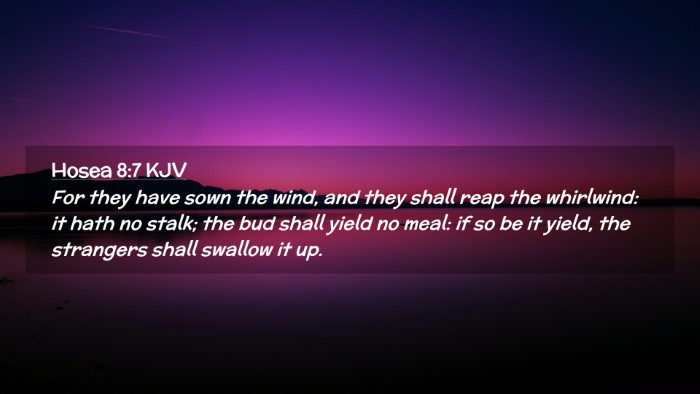 Picture 02 - Hosea 8:7 KJV Desktop Wallpaper - For they have sown the wind, and they shall reap - Desktop Bible Verse Wallpaper