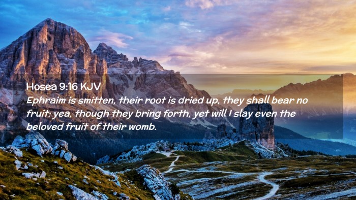 Picture 02 - Hosea 9:16 KJV Desktop Wallpaper - Ephraim is smitten, their root is dried up, they - Desktop Bible Verse Wallpaper