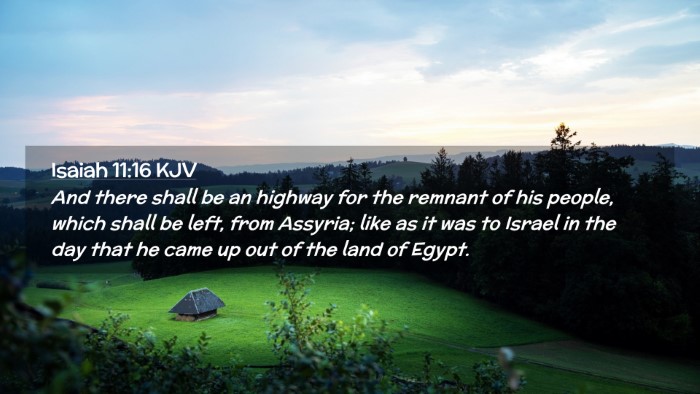 Picture 02 - Isaiah 11:16 KJV Desktop Wallpaper - And there shall be an highway for the remnant of - Desktop Bible Verse Wallpaper