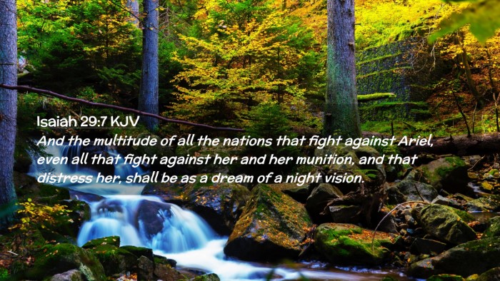 Picture 02 - Isaiah 29:7 KJV Desktop Wallpaper - And the multitude of all the nations that fight - Desktop Bible Verse Wallpaper