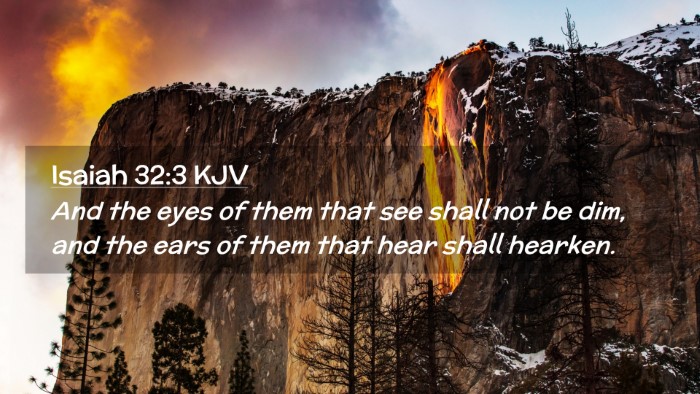 Picture 02 - Isaiah 32:3 KJV Desktop Wallpaper - And the eyes of them that see shall not be dim, - Desktop Bible Verse Wallpaper