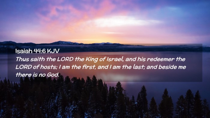 Picture 02 - Isaiah 44:6 KJV Desktop Wallpaper - Thus saith the LORD the King of Israel, and his - Desktop Bible Verse Wallpaper