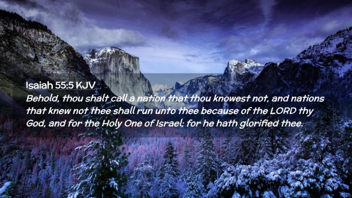 Picture 02 - Isaiah 55:5 KJV Desktop Wallpaper - Behold, thou shalt call a nation that thou - Desktop Bible Verse Wallpaper